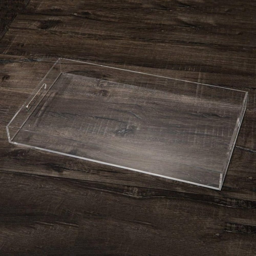 Acrylic 16" x 12" Plastic Tray for Coffee Table,Kitchen,Bathroom